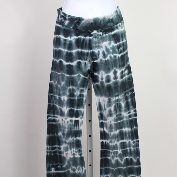 Hard Tail Pants - Hard Tail Gray White Tie Dye Yoga Pant Small Women